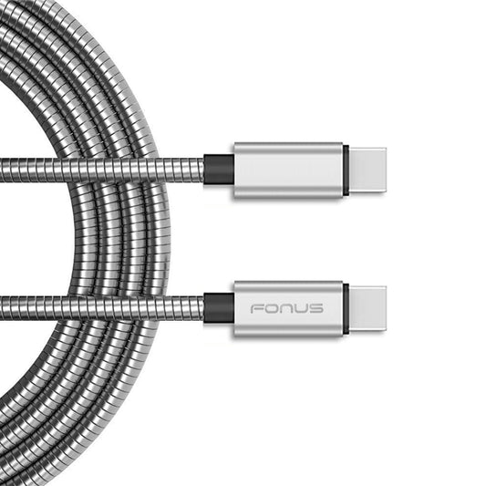 3ft Metal PD Cable,  Sync Wire Power Charger Cord Type-C to USB-C  - NWE33 1475-1