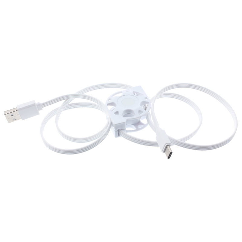 USB Cable, Cord Power Charger Type-C Retractable - NWK08