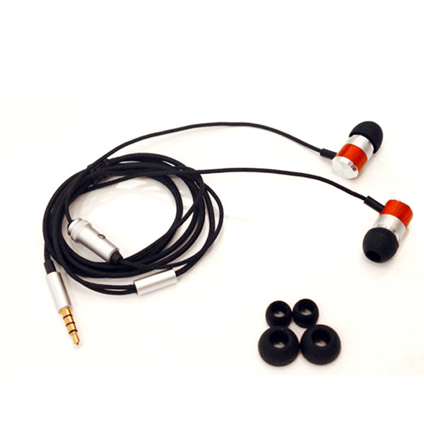 Headset, Earbuds Wooden Microphone Earphones Type-C Adapter - NWS70