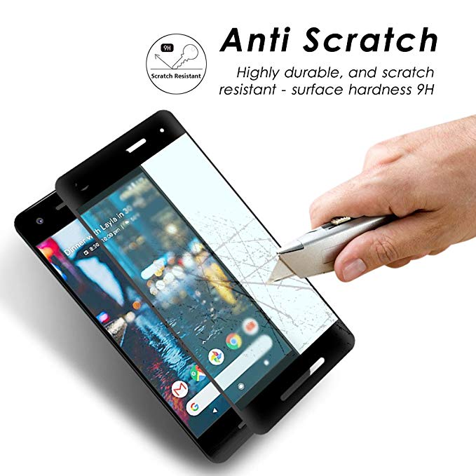 Screen Protector, Bubble Free Full Cover Curved Edge 5D Touch Tempered Glass - NWR53