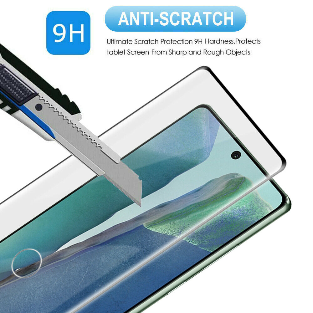 3 Pack Screen Protector , HD Clear Full Cover 3D Curved Edge (Fingerprint Unlock) Tempered Glass - NW3E92