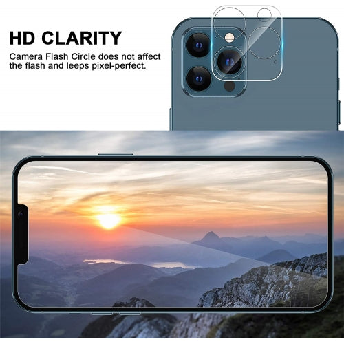 Camera Lens Protector, Anti-Fingerprint Curved Edge 3D 9H Hardness Tempered Glass - NWG13