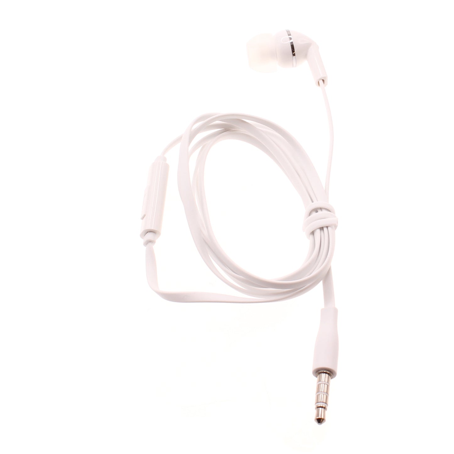 Mono Headset, Hands-free Single Headphone 3.5mm Wired Earbud Earphone w Mic - NWF70