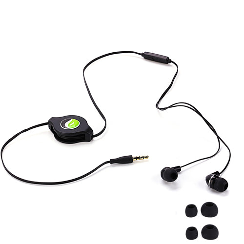 Earphones, Earbuds w Mic Headset Type-C Adapter Retractable - NWP13