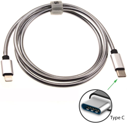 PD Metal USB-C Cable, Power Fast Charger Type-C to iPhone Long 6ft - NWE34