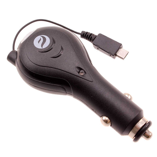 Car Charger, DC Socket Micro-USB USB Port 3.1A Retractable - NWC01