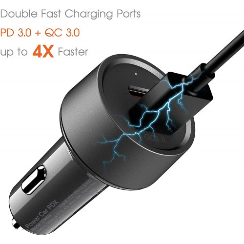 Quick Car Charger, Adapter Power USB-C Port PD Cable 36W - NWE22