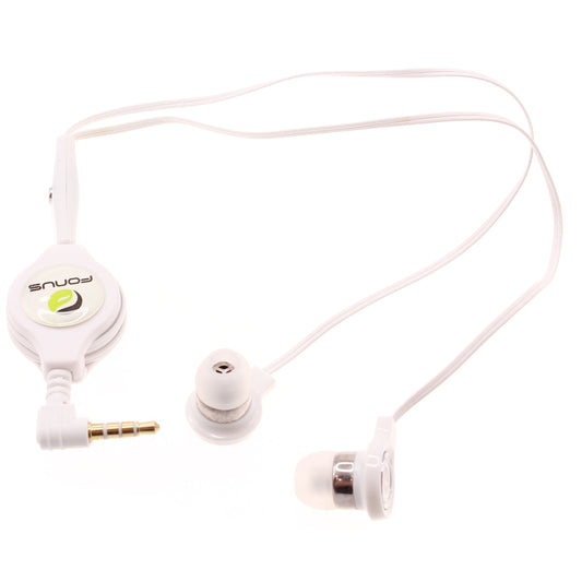 Retractable Earphones, Earbuds Handsfree Headset Hands-free Headphones - NWB72