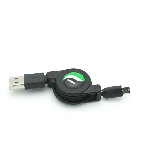 USB Cable, Cord Power Charger MicroUSB Retractable - NWC92