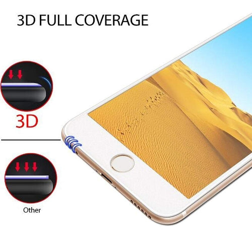 Screen Protector, Full Cover 3D Curved Edge White Matte Ceramics - NWF64