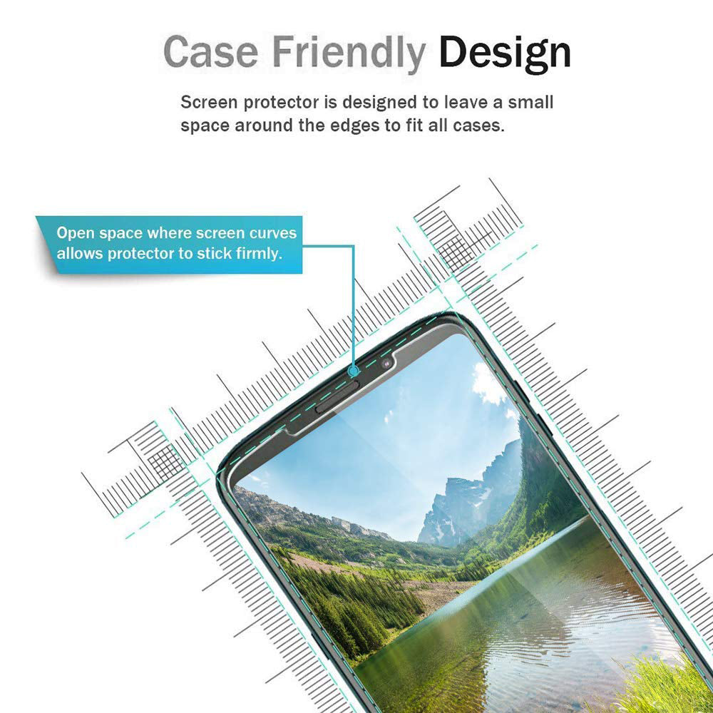 Screen Protector, Bubble Free Full Cover Curved Edge 5D Touch Tempered Glass - NWR52