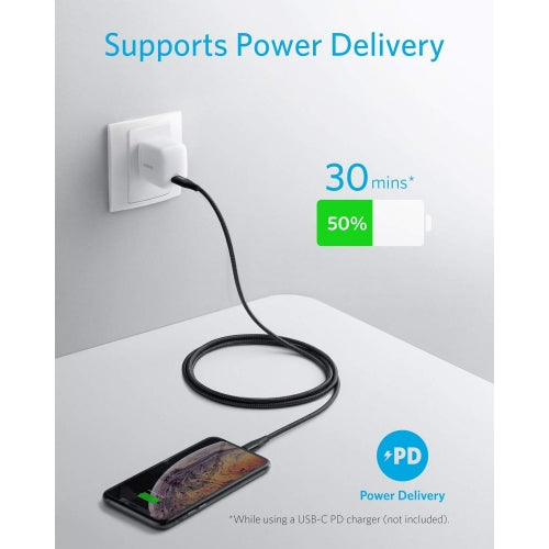 PD USB Cable, Cord Power Charger USB-C to iPhone 6ft - NWJ86