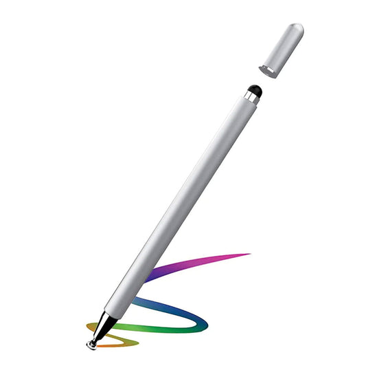 Stylus, Silver Color Lightweight Aluminum Fiber Tip Touch Screen Pen - NWZ81 1703-1