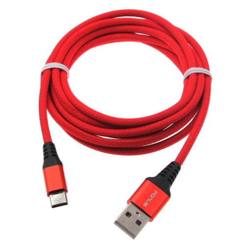 Red 6ft USB-C Cable, Long Wire Power Charger Cord Type-C - NWK59