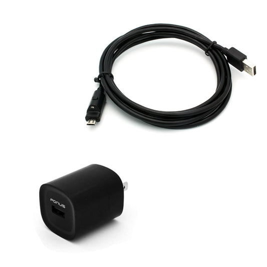 Home Charger, Power Wall Micro USB 6ft Cable 2.4A - NWC12