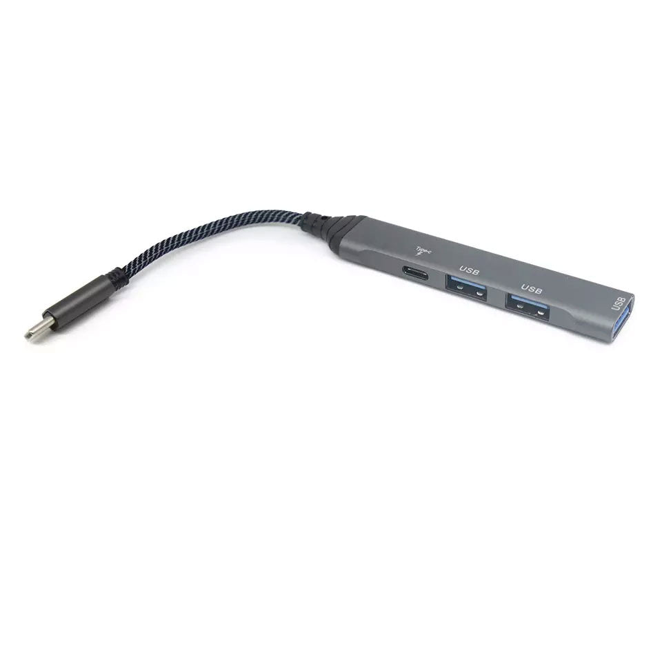 4-in-1 Adapter USB Hub, TYPE-C PD Port USB Splitter USB-C Charger Port - NWY50