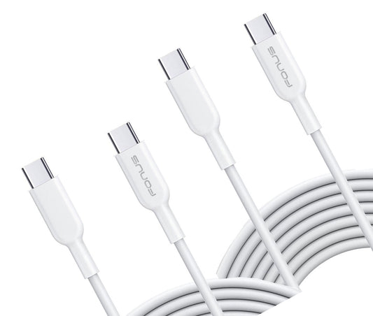 6ft and 10ft Long PD USB-C Cables, Data Sync USB-C to USB-C Power Wire TYPE-C to TYPE-C Cord Fast Charge - NWY64