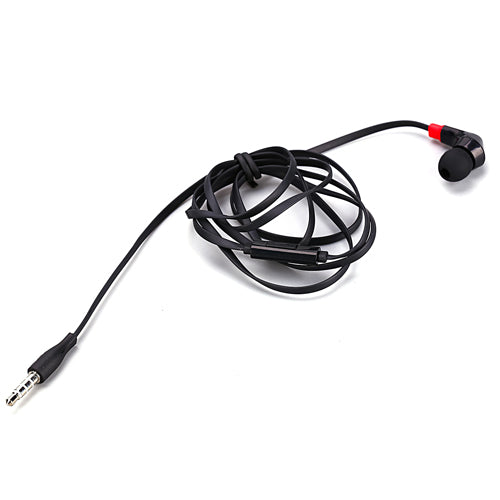 Mono Headset, Hands-free Single Headphone 3.5mm Wired Earbud Earphone w Mic - NWF47