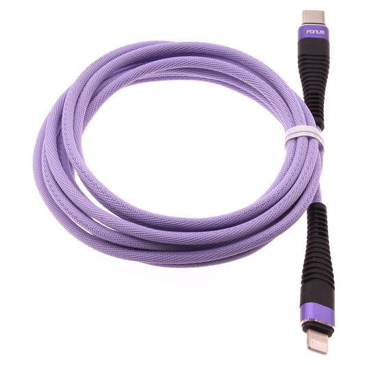 Purple 6ft PD Cable, TYPE-C Power Wire Fast Charger Long Cord USB-C - NWA96