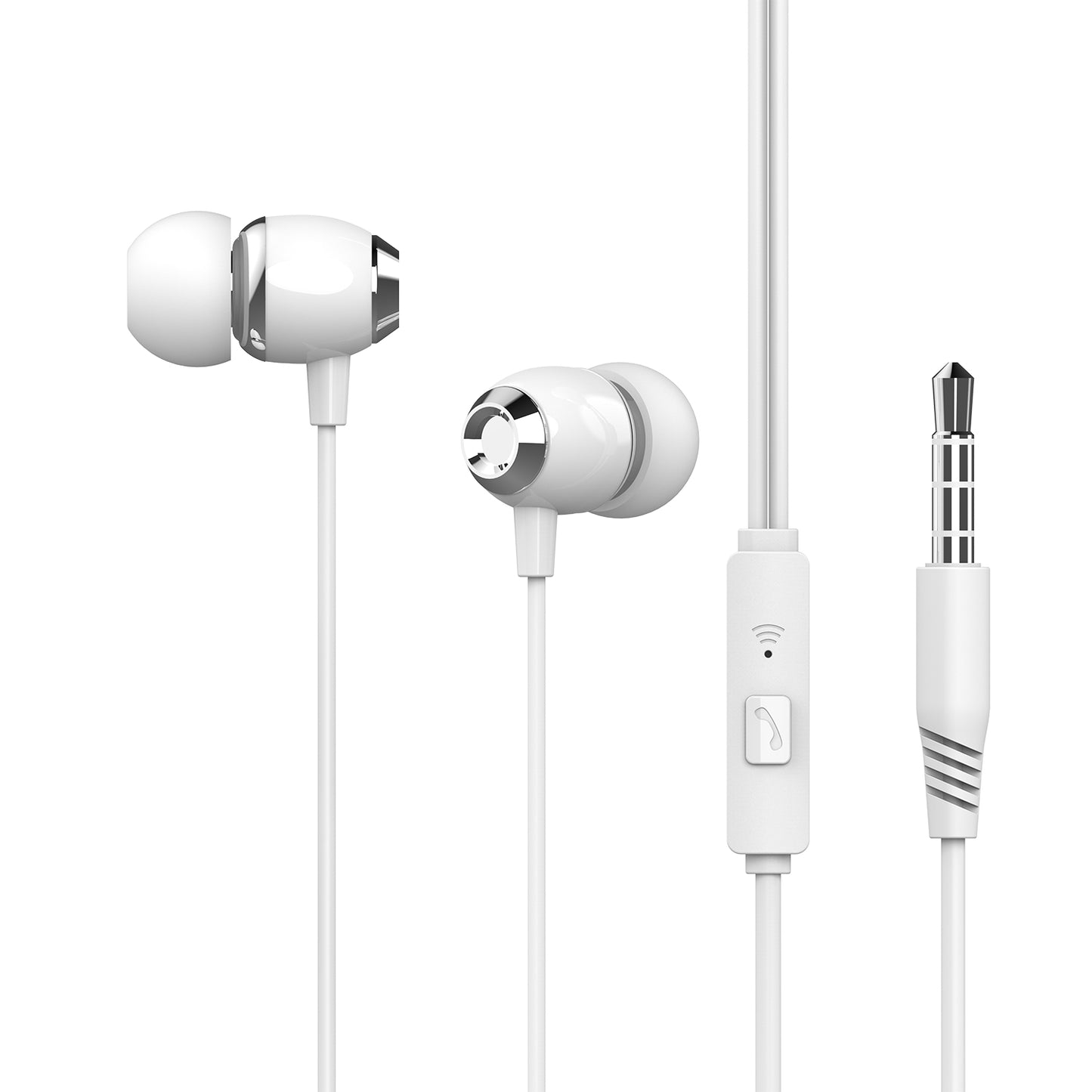 Wired Earphones, Earbuds Headset Handsfree Mic Headphones Hi-Fi Sound - NWB29