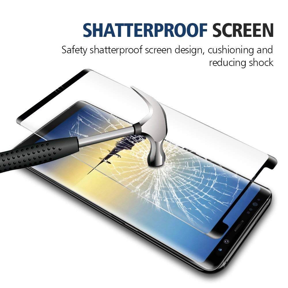 Screen Protector, Bubble Free Full Cover Curved Edge 5D Touch Tempered Glass - NWR59