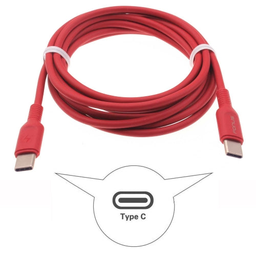 Red 6ft Long Cable, Wire Power Cord PD Fast Charger USB-C to Type-C - NWD18