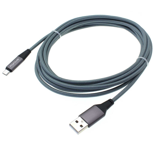 10ft Micro USB Cable, Extra Long Wire Power Cord Charger - NWE02