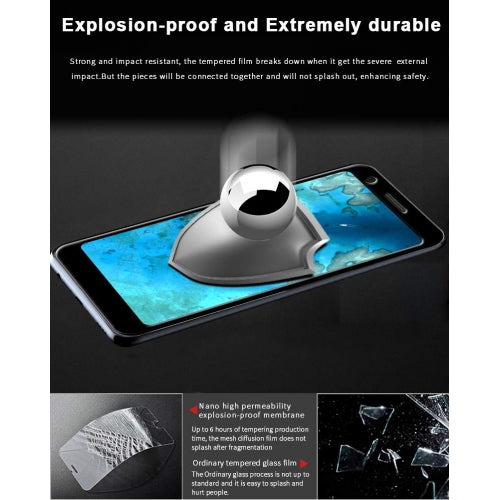 Screen Protector, Bubble Free Full Cover Curved Edge 3D Tempered Glass - NWM42