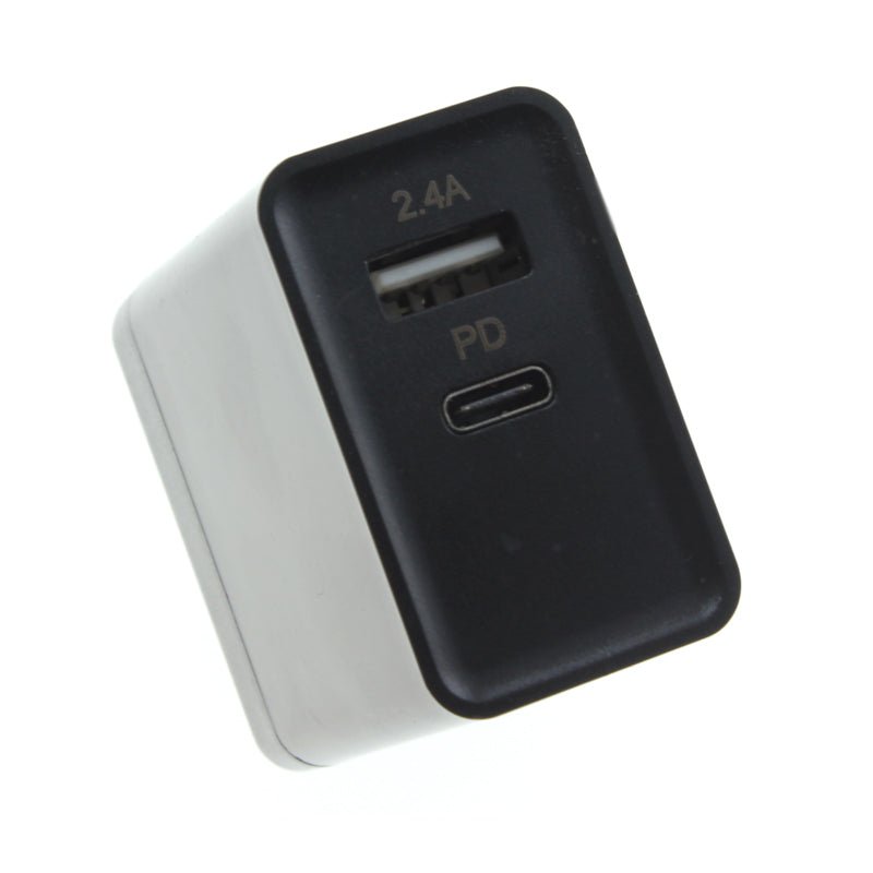 Quick Home Charger, Wall Travel Type-C PD 2-Port USB 30W - NWR37