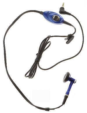 Mono Headset, Blue Headphone 2.5mm Single Earbud Wired Earphone - NWU23