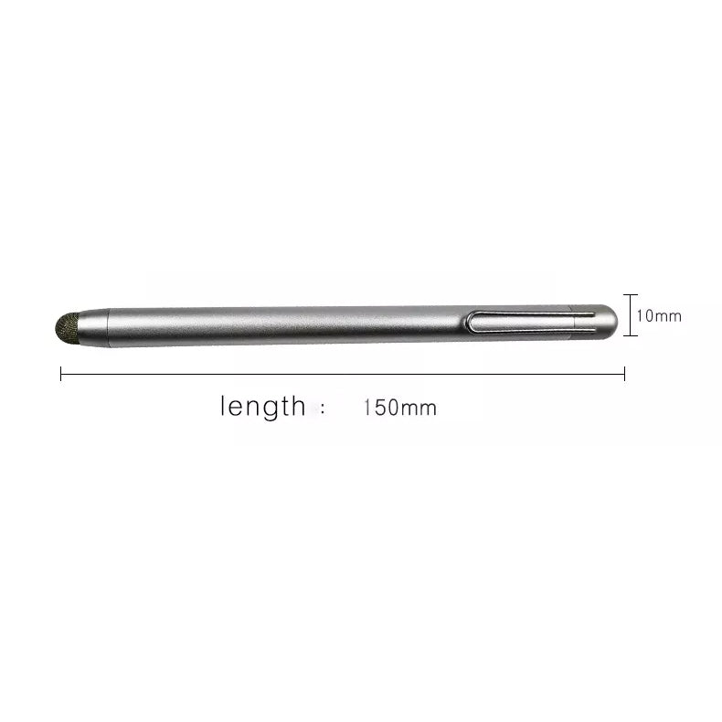 Stylus, Silver Color Lightweight Aluminum Fiber Tip Touch Screen Pen - NWZ60