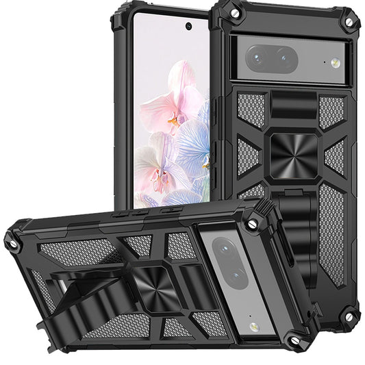 Hybrid Case Cover, Armor Shockproof Kickstand Metal For Magnet - NWY38