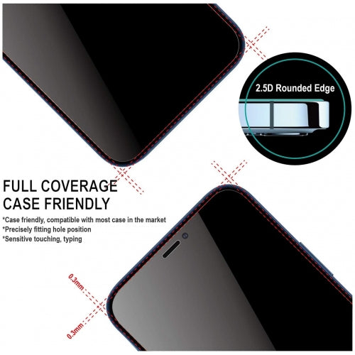 Privacy Screen Protector, 3D Edge Anti-Peep Anti-Spy Curved Tempered Glass - NWG28