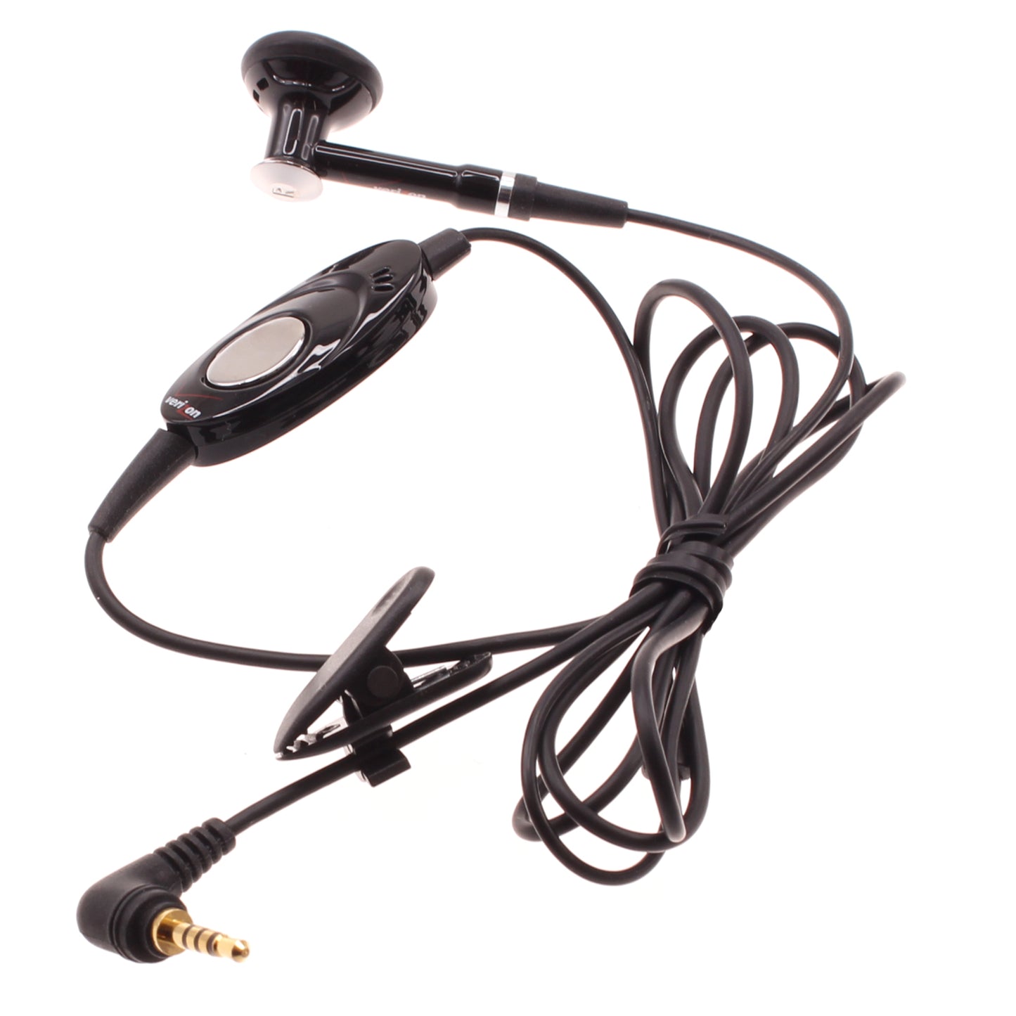 Mono Headset, Black Headphone 2.5mm Single Earbud Wired Earphone - NWD14