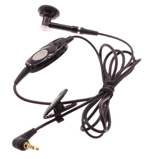 Mono Headset, Black Headphone 2.5mm Single Earbud Wired Earphone - NWD14