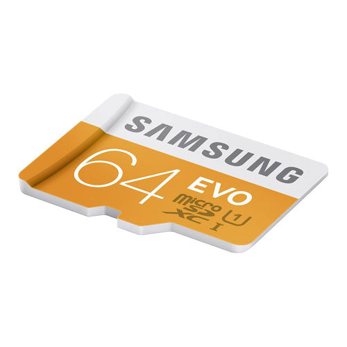 64GB Memory Card, MicroSDXC Class 10 MicroSD High Speed Samsung Evo - NWI98