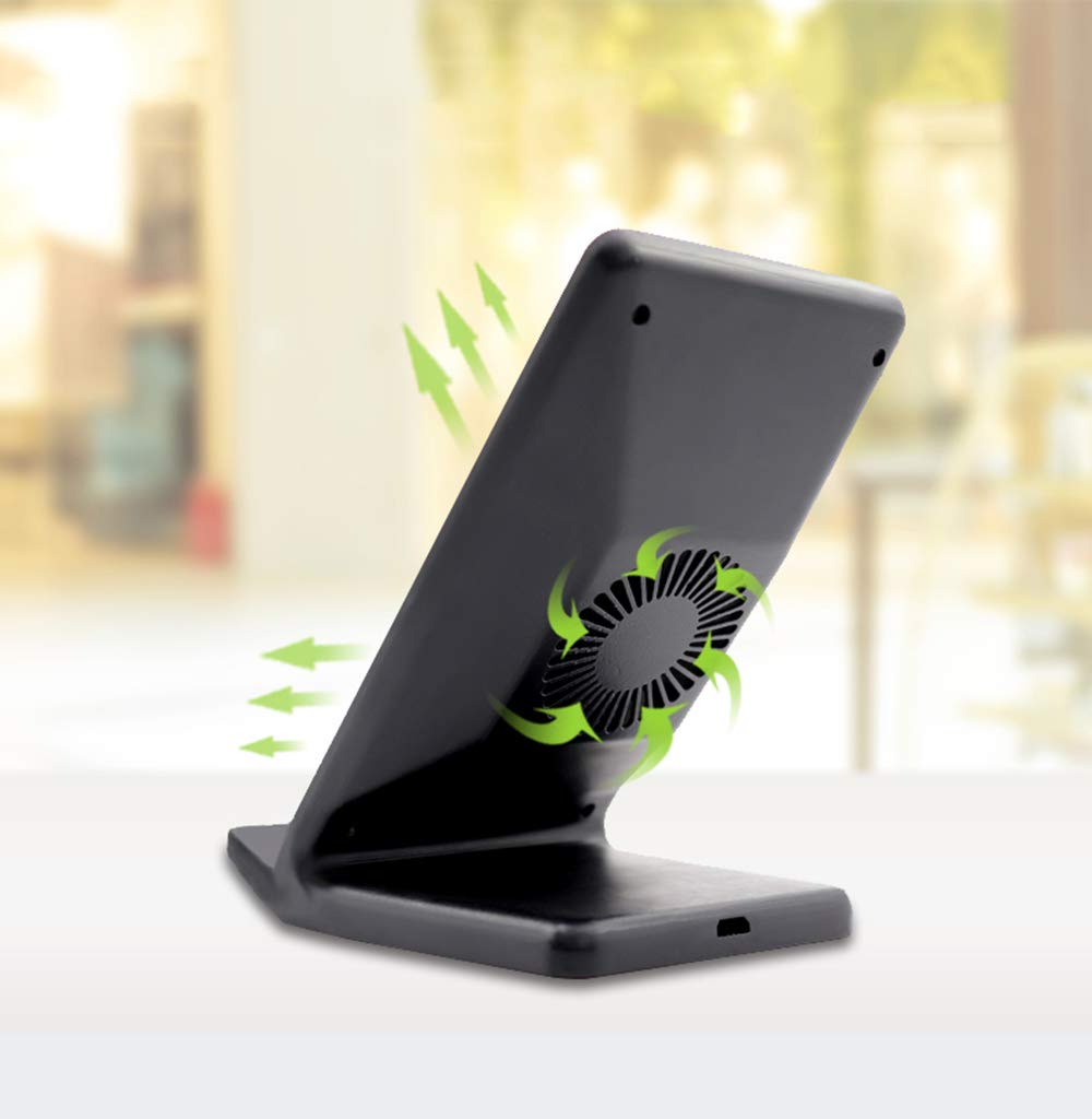 Wireless Charger, Charging Pad 2-Coils Detachable Stand 10W Fast - NWZ40