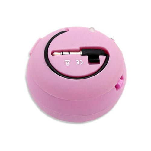 Wired Speaker, Pink Rechargeable Multimedia Audio Portable - NWF84