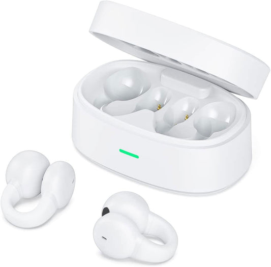 Wireless Ear-Clip TWS Earphones , Headset Hands-free Mic Charging Case True Stereo Bluetooth Earbuds - NWZ33