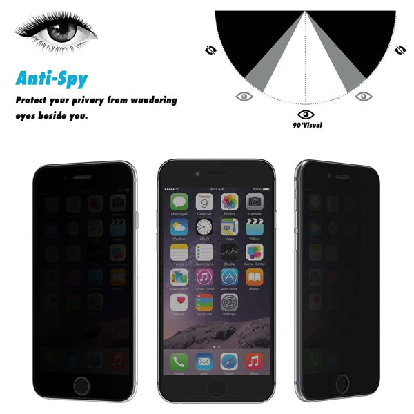 Privacy Screen Protector, 4D Edge Anti-Peep Anti-Spy Curved Tempered Glass - NWS66