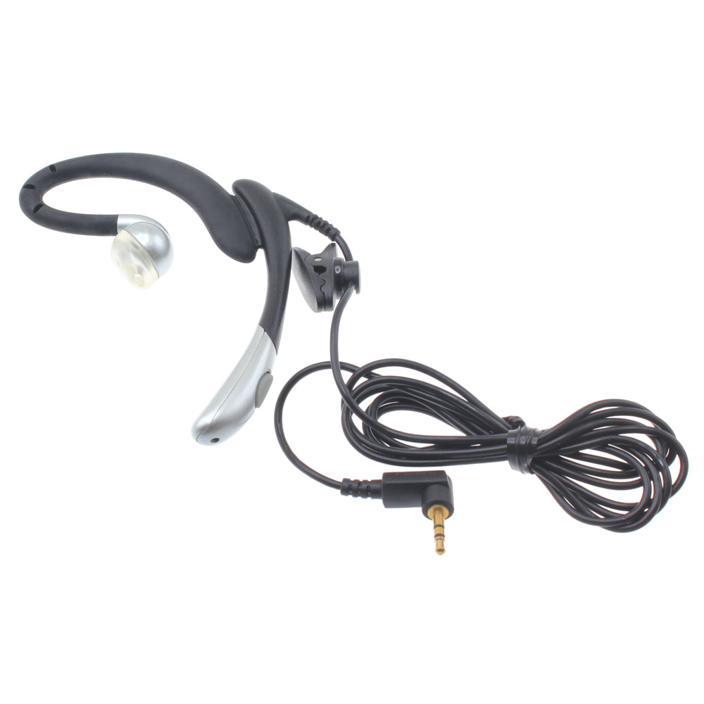 Wired Mono Headset, Hands-free Single Earbud 2.5mm Headphone Earphone w Mic - NWC37