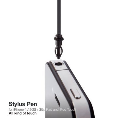 Stylus, Black Compact Aluminum Touch Pen - NWS17