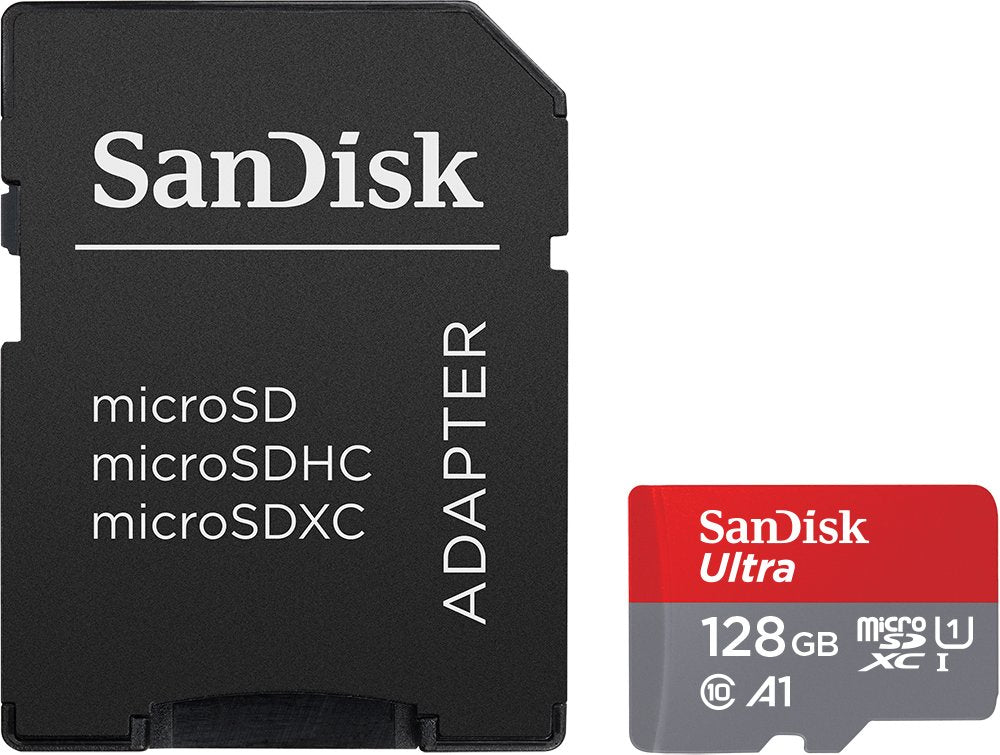 128GB Memory Card, MicroSDXC Class 10 MicroSD High Speed Sandisk Ultra - NWS03