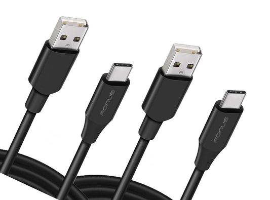 3ft and 6ft Long USB-C Cables, High Speed Data Sync Power Wire TYPE-C Cord Fast Charge - NWY74