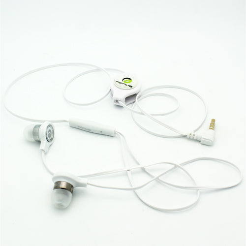 Retractable Earphones, Earbuds Handsfree Headset Hands-free Headphones - NWB72