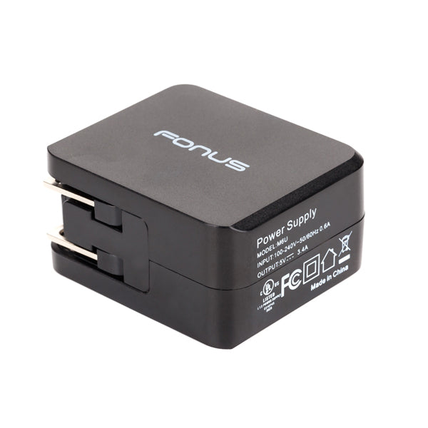 Home Charger, AC Plug Wall 3.4A 2-Port USB 17W - NWK63