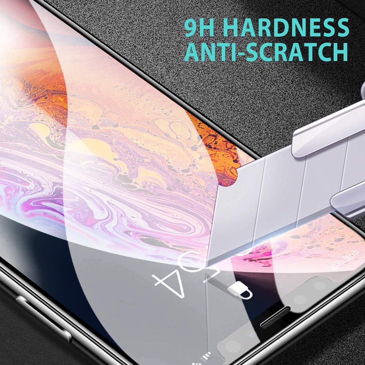 Screen Protector, Bubble Free Full Cover Curved Edge 5D Touch Tempered Glass - NWR50