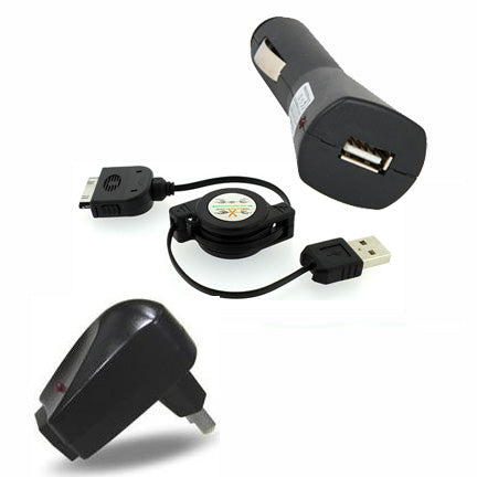 Car Home Charger, AC Plug Adapter Power Retractable USB Cable - NWE59