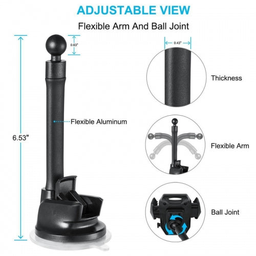 Car Mount, Swivel Cradle Holder Windshield Dash - NWB54