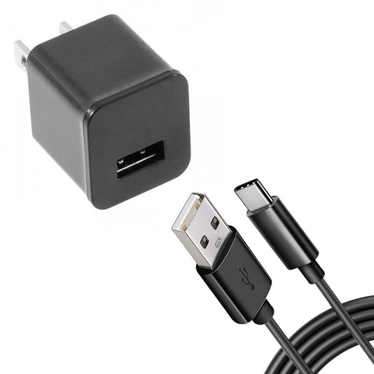 Home Wall Charger , USB-C AC Plug Long Cord Power Adapter 6ft Long USB-C Cable - NWG77 1865-1